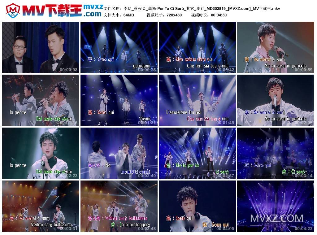 李琦_蔡程昱_高杨-Per Te Ci Sarò_其它_流行_MD302819